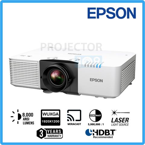 Epson EB-L890U 3LCD Large Venue Laser Projector Left