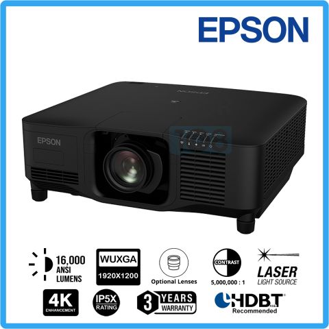 Epson EB-PU2216B 3LCD Large Venue Laser Projector (16,000 ANSI Lumens, WUXGA)