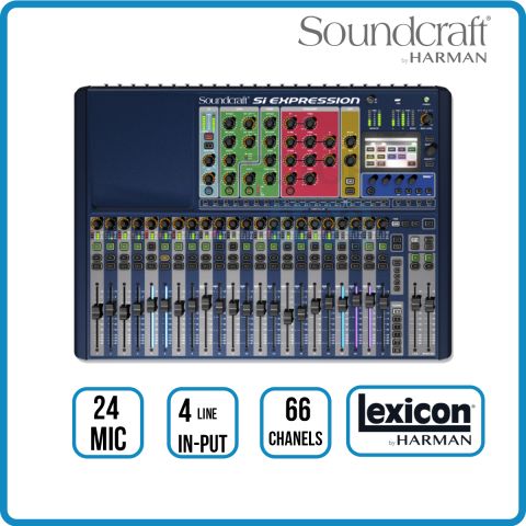 SOUNDCRAFT Si Expression 2 เครื่องผสมสัญญาณเสียง ดิจิตอล 24 ชาแนล 24 ไมค์
