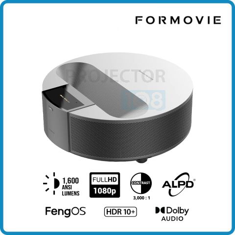Formovie R1 DLP Ultra-short Throw Home Laser Projector (1,600 ANSI Lumens, Full HD) Left