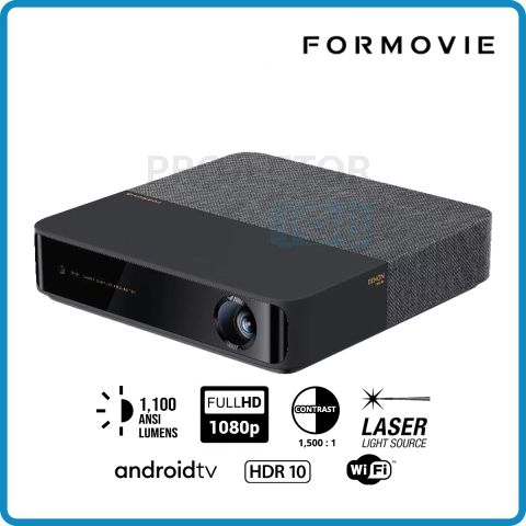 Formovie S5 DLP Portable Smart Laser Projector ( 1,100 ANSI Lumens, FULL HD, Android TV)