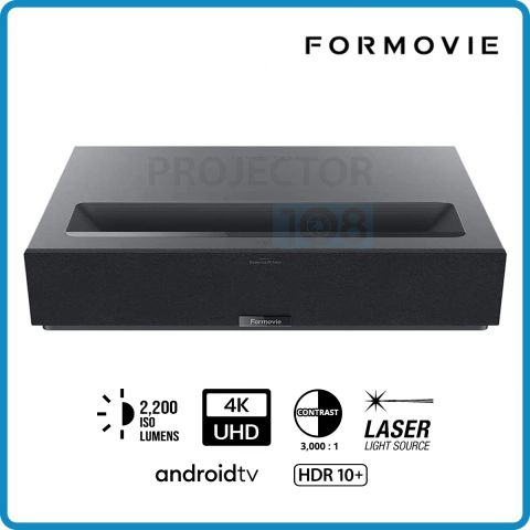 Formovie Theater DLP Ultra-short Throw Home Laser Projector ( 2800 ANSI Lumens, 4K UHD, Android TV)