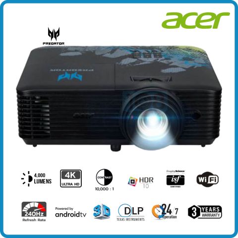 Acer Predator GM712 Home&Gaming DLP Projector (4,000 , 4K UHD , Android)