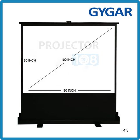 GYGAR Portable Floor Screen  100" อัตราส่วน 4:3