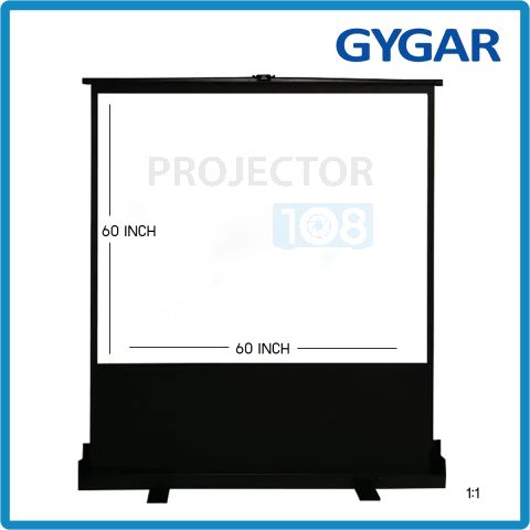 GYGAR Portable Floor Screen  60" อัตราส่วน 1:1