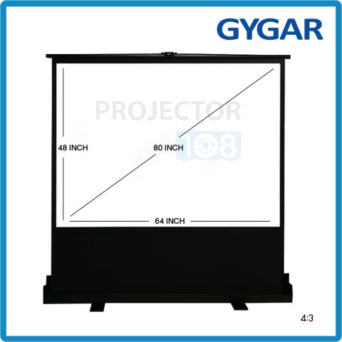 GYGAR Portable Floor Screen  80" อัตราส่วน 4:3