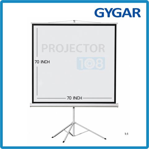 GYGAR Tripod Screen 70" อัตราส่วน 1:1