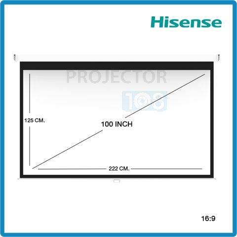 Hisense PM100H Wall Screen 100" อัตราส่วน 16:9