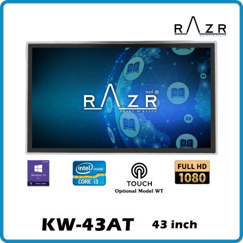 RAZR Wall Mounted Digital Signage 43 นิ้ว Android Touch KW-43AT
