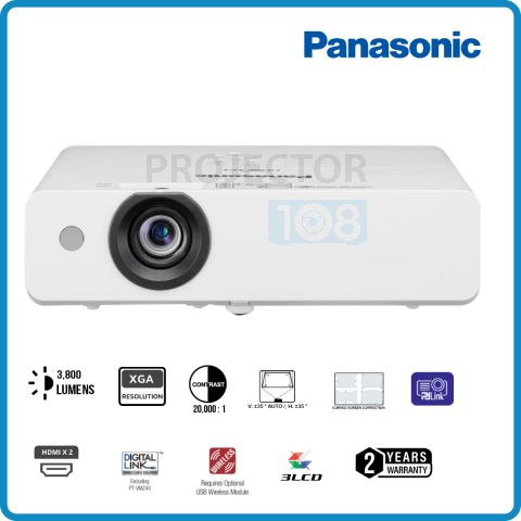 Panasonic PT-LB386 3LCD Projector ( 3,800 , XGA )