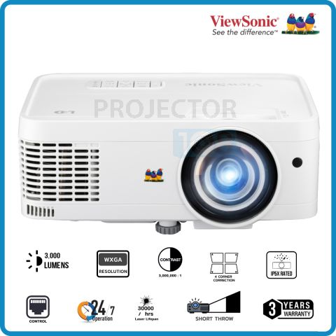 Viewsonic LS560WH DLP Short Throw LED Projector (3,000,WXGA)