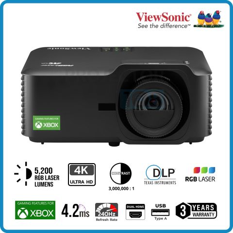 ViewSonic LX700-4K RGB Laser Home Cinema Projector (5200 RGB Laser, 4K-UHD)