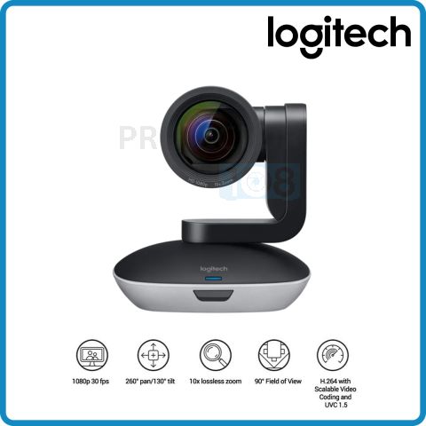 Logitech PTZ PRO 2 Conference Cam กล้องวิดีโอขนาด HD 1080p พร้อมระบบแพน/ก้ม-เงย และระบบซูม
