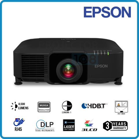 EPSON EB-PU1008B 8,500 Lumens WUXGA 3LCD Laser Projector with 4K Enhancement