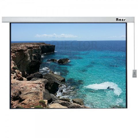 Razr Motorized Screen 92" อัตราส่วน 16:9 พร้อมรีโมทไร้สาย (High Gain)