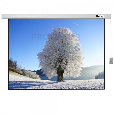 Razr Motorized Screen 84" อัตราส่วน 4:3 พร้อมรีโมทไร้สาย (High Gain)