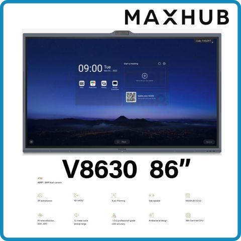 MAXHUB MXH-V8630 4K 86" V6 ViewPro Series
