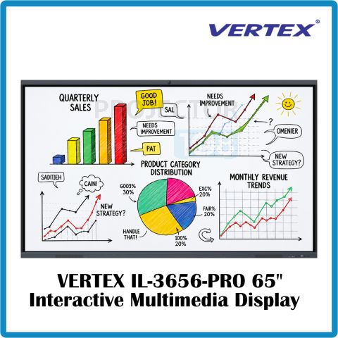 Vertex IL-3656-Pro Interactive Multimedia Display 4K-UHD 65 Inch