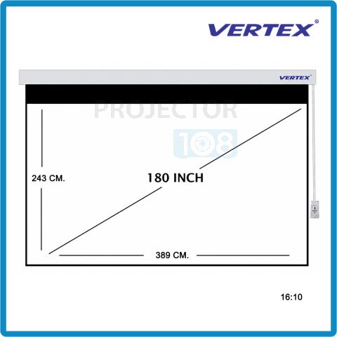 VERTEX Motorized Screen 180" อัตราส่วน 16:10