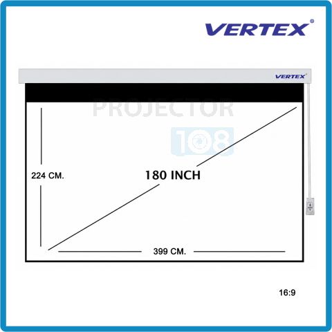 VERTEX Motorized Screen 180" อัตราส่วน 16:9