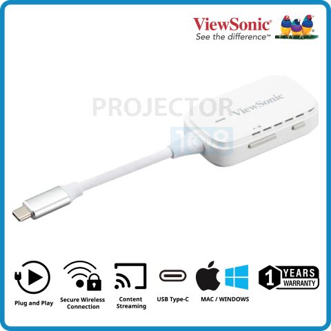 Viewsonic WPD-700 Wireless Screen Casting Kit For Projector