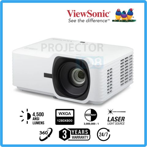 Viewsonic LS630W DLP Laser Projector (4,500 ANSI Lumens, WXGA)