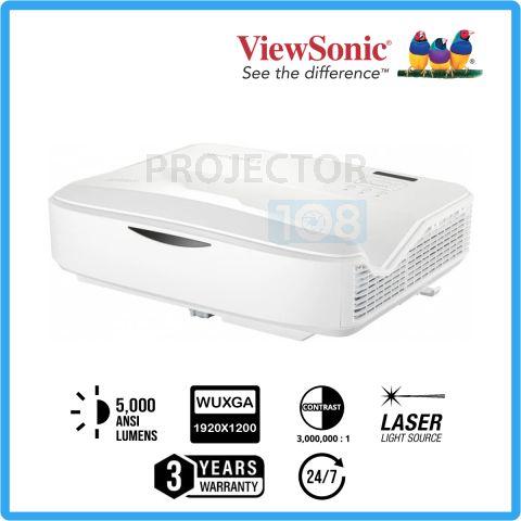 Viewsonic LS832WU DLP Ultra Short Throw Laser Projector (5,000 ANSI Lumens, WUXGA)