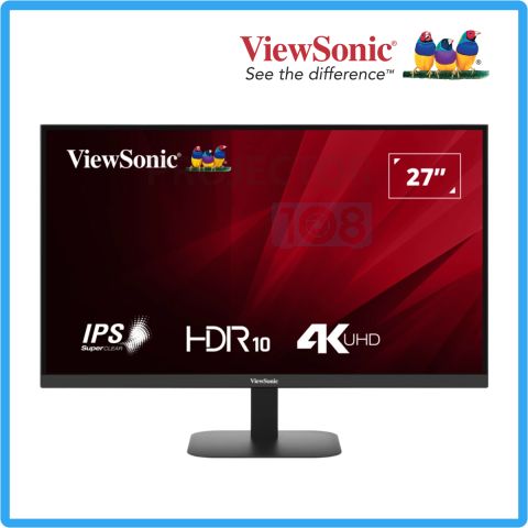 ViewSonic VA2708-4K-MHD LED Monitor Front Side