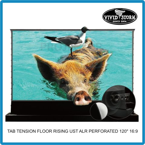 VIVIDSTORM S PRO P Motorized Tension Floor Rising UST ALR Perforated Projector Screen 120 inch 16:9
