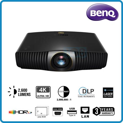 BenQ W5800 DLP Home Laser Projector (2,600 Lumens, 4K HDR-Pro)