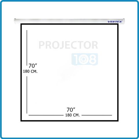 VERTEX Wall Screen 70" อัตราส่วน 1:1