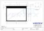 Vertex Ceiling Motorized Projection Screen 100" อัตราส่วน 16:10
