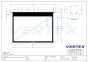 Vertex Ceiling Motorized Projection Screen 120" อัตราส่วน 16:10